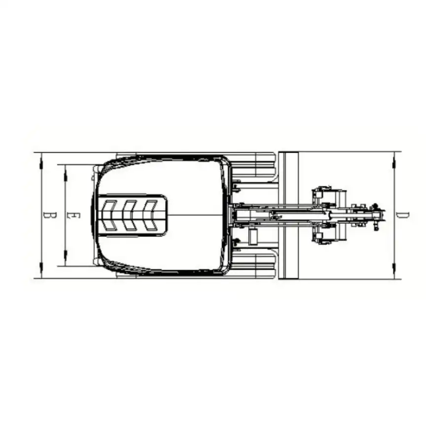 especificações e dimensões da mini-escavadora CL12 Leite